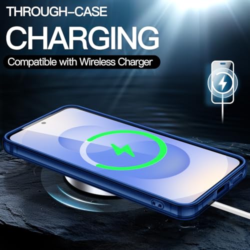 Image of JETech Cover Case for Samsung Galaxy S25 5G, Non-Yellowing Shockproof Bumper Protective Phone Cover, Anti-Scratch Hard PC Back (Navy)