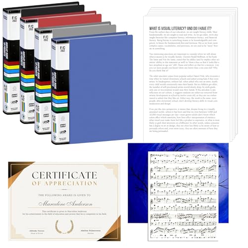 Image of TULMAN 40 Pockets Bound A4 Size Presentation Display Book Portfolio File Binders with Plastic Clear Sleeves Document Organizer for Music Sheets Artwork Drawing for School - (Color May Vary) - 4 Pack