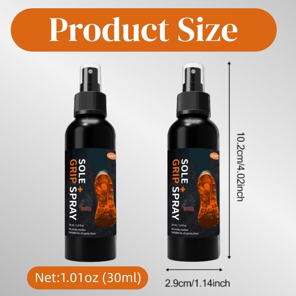 Spray de Agarre para Zapatos de Baloncesto,2pcs Spray de Agarre para Zapatos Deportivos,Basketball Shoe Performance Spray,Sole Grip Spray,Basketball Court Grip Enhancer,30ml