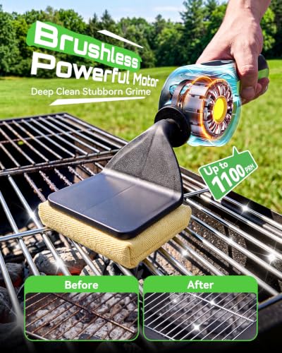 TaskStar Bristle-Free Electric Grill Brush Fire-Resistant BBQ Grill Cleaner - image 5