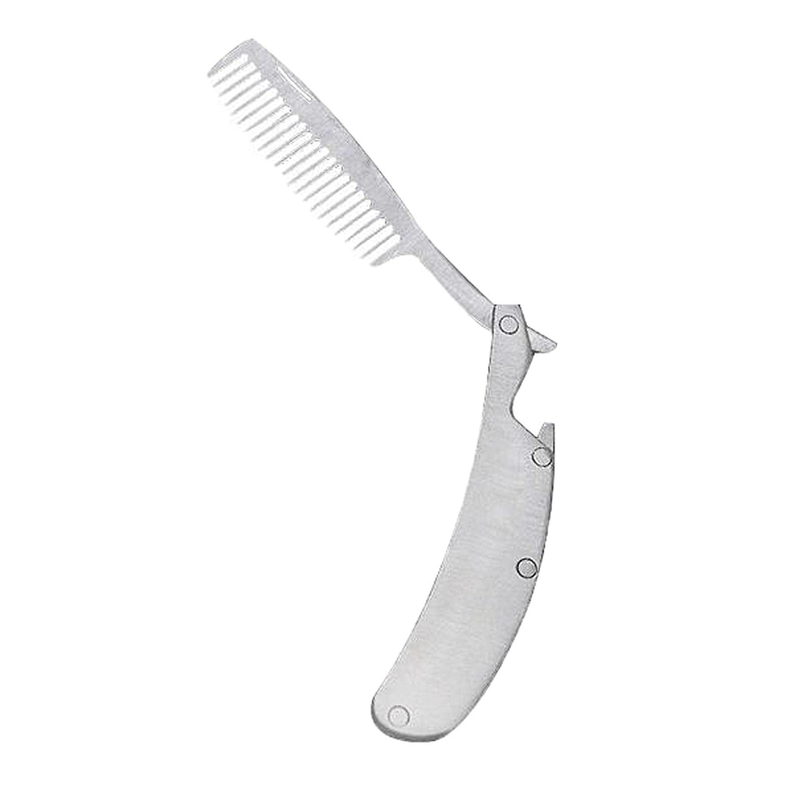 Fashion Foldable Beard Brush Comb for Men Grooming Beards Styling Massage-image-7