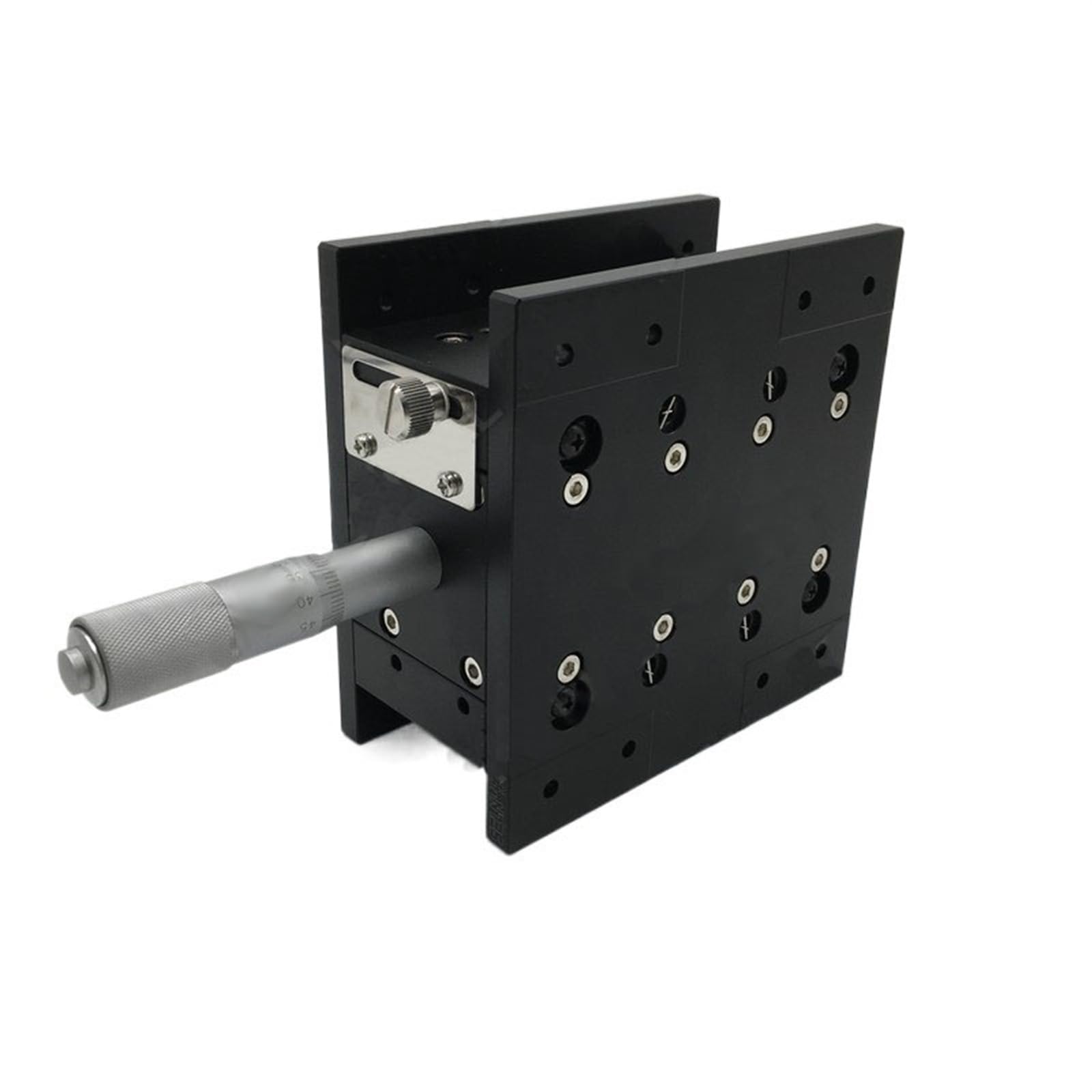 Mesa deslizante de alta resistencia con plataforma lineal de eje Z de 125 mm x 125 mm y plataforma de desplazamiento de 5" for corte preciso y cargas pesadas. Módulo