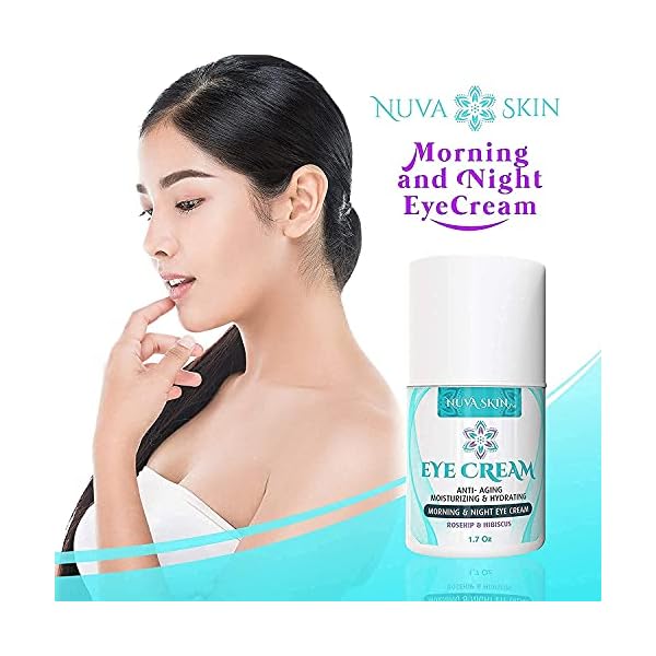 Nuva-Skin-Intensive-Eye-Cream-with-Rosehip-Hibiscus--Anti-Aging-Under-Eye-Cream-Reduces-the-Appearance-of-Fine-Lines-Wrinkles-Dark-Circles-Puffiness-and-Bags-17-Fl-Oz Nuva Skin Intensive Eye Cream with Rosehip & Hibiscus – Anti-Aging Under Eye Cream - Reduces the Appearance of Fine Lines, Wrinkles, Dark Circles, Puffiness and Bags, 1.7 Fl Oz