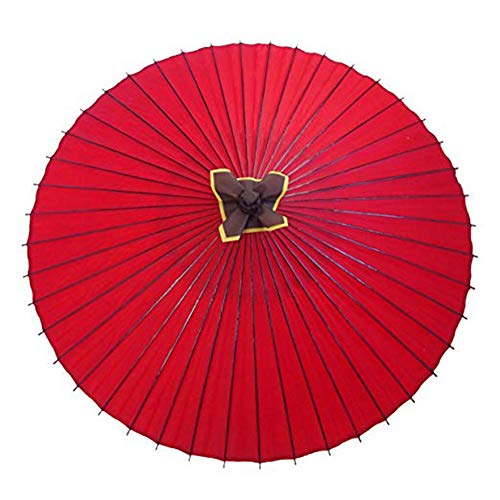 山本竹細工屋 （YAMAMOTOTAKIZAYIKUYA ) 和傘 番傘 蛇の目傘 雨傘  防水加工  (赤色)