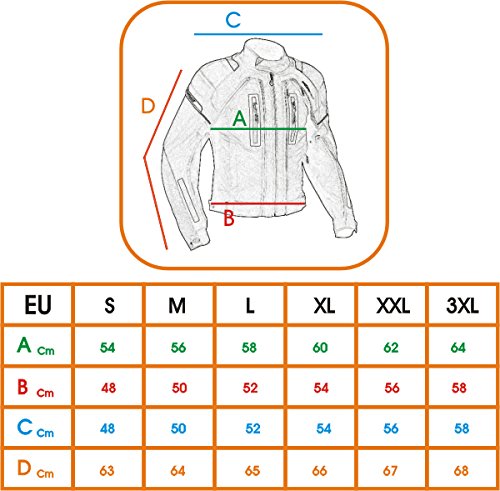 Giacca Moto Tessuto Cordura Manica Staccabile
