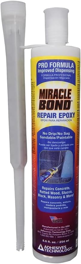 Adhesives Technology A9-mb1350hn Miracle Bond Epoxy, 9-ounces