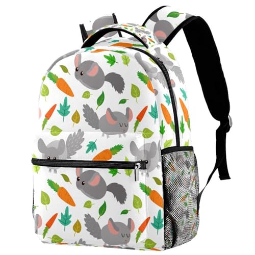 Sac à dos voyage ordinateur 15 pouces bleu à motif poisson