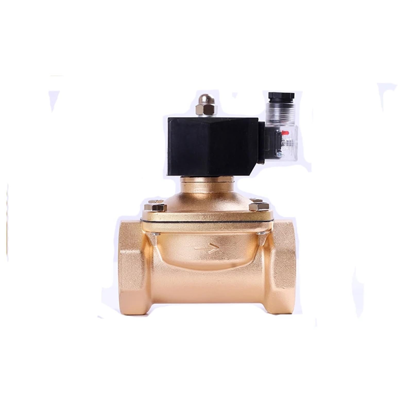 Válvula Solenoide eléctrica de agua, 24vdc, 12v, 110v, 36v, 220v, 1/2 pulgadas, 3/4 pulgadas, 1 pulgada, 1-1/4 pulgadas, 1-1/2 pulgadas, 2 pulgadas, normalmente cerrada(1-1/4 inch,NPT_120VAC)