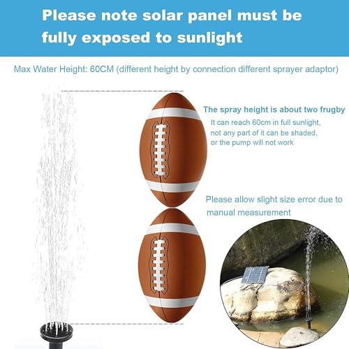 Kit de bomba de água solar, fonte solar com painel de bomba de água para banho de pássaros, kit de p