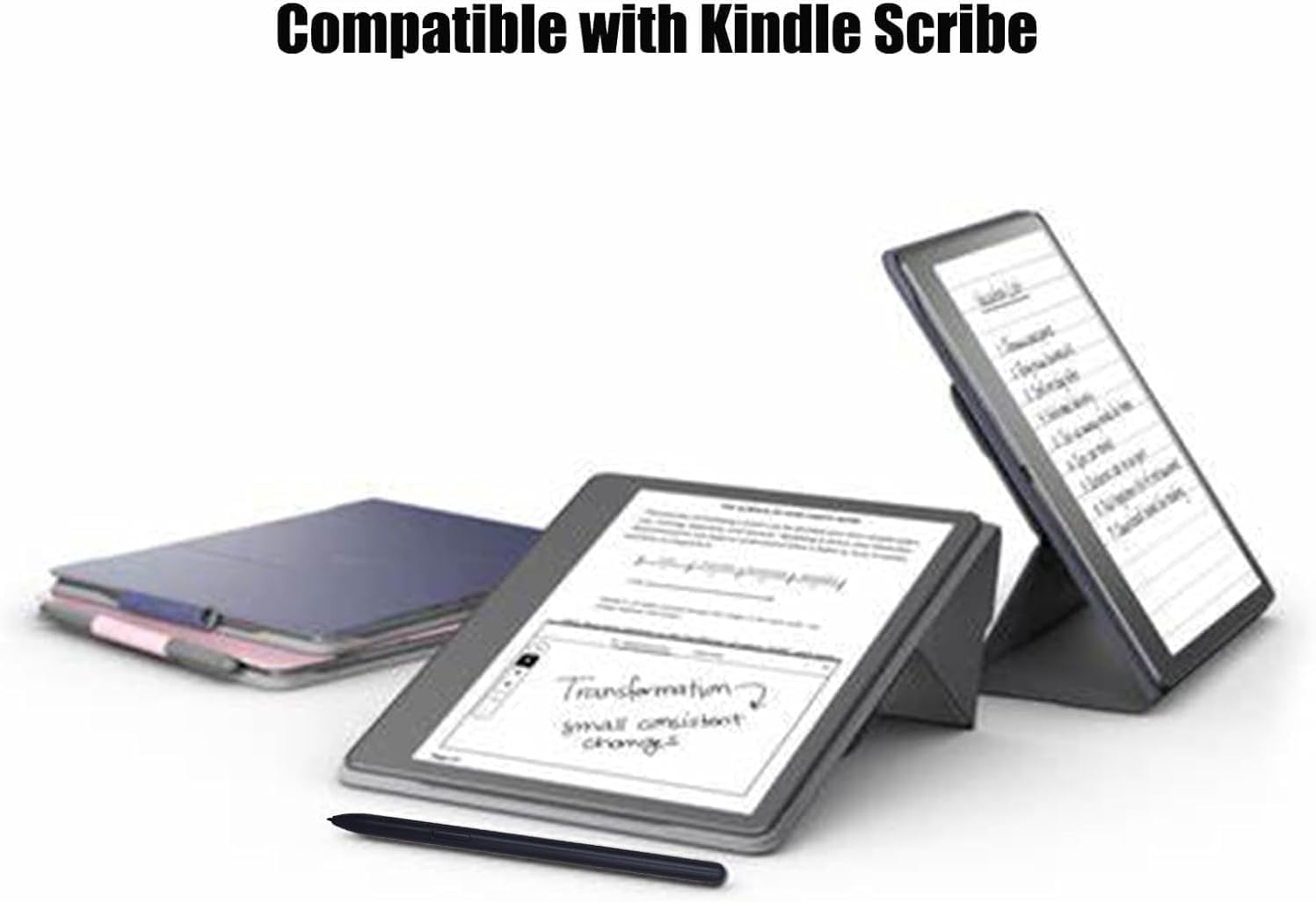 S Pen di Ricambio per Kindle Scribe, Penna Stylus ad Assorbimento Magnetico per Scrittura e Disegno Digitale con la Compatibile Kindle Scribe, Sostituto con Sensibilità a Pressione 4096 (Colore Nero)