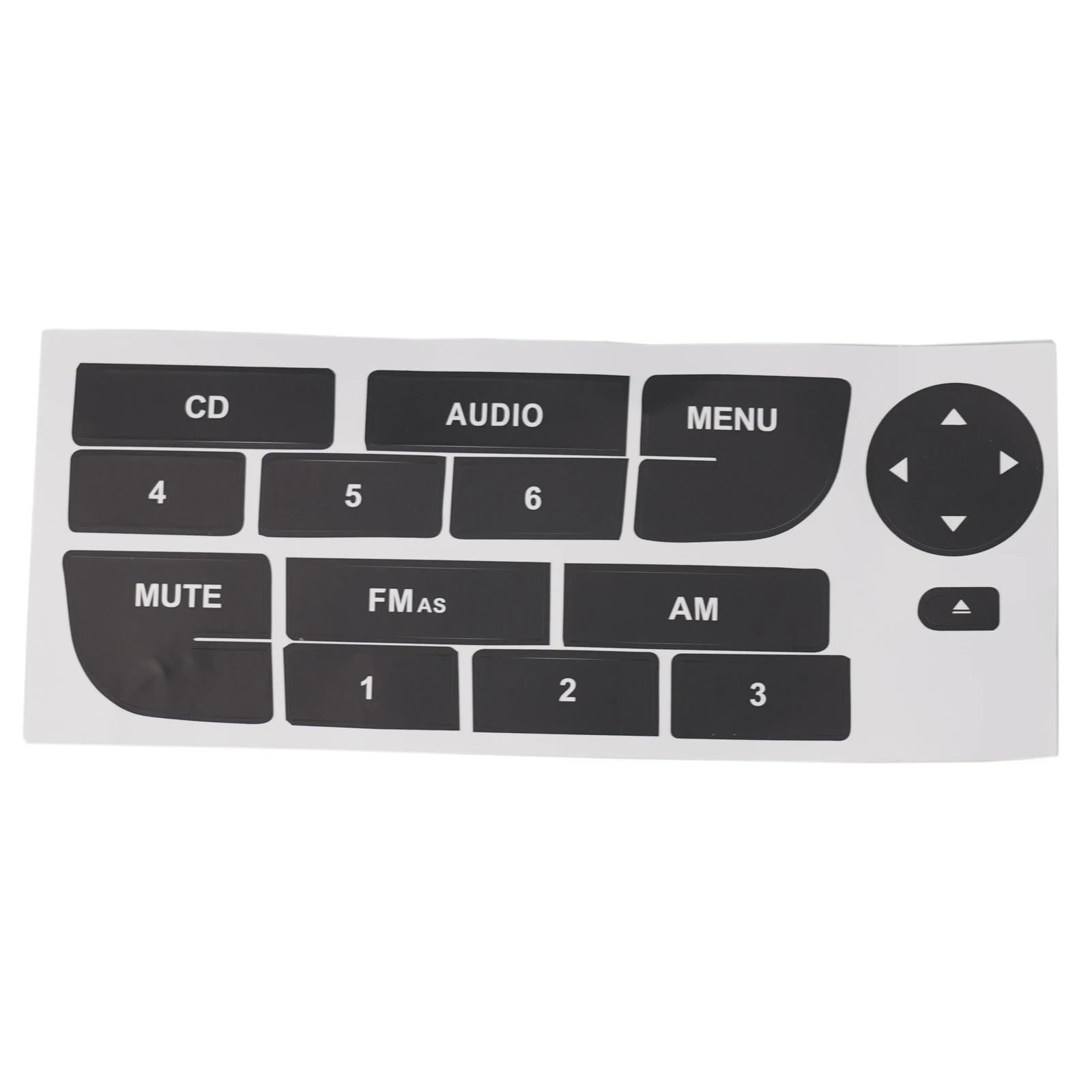 Wsbojxth One Color Repair Patch Compatible With Fiat For Grand For Punto Repair Decals Radio Button Repair Stickers Car Interior Decoration Front Interior Trim Multimedia Radios