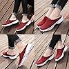 ChayChax Womens Mens Slip-on Mules House Slippers Shoes Comfortable Casual Indoor Outdoor Slippers Clogs Non Slip, Red, 7 UK #5
