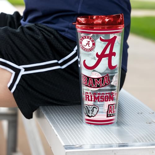 Image of Rico Industries NCAA College Double Wall Mayhem 16oz Or 20oz Tritan Tumbler W Lid