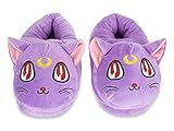 sailor moon crystal deutsch Mit dem Gesicht von Luna CoolChange Sailor Moon kuschelige Luna Hausschuhe
