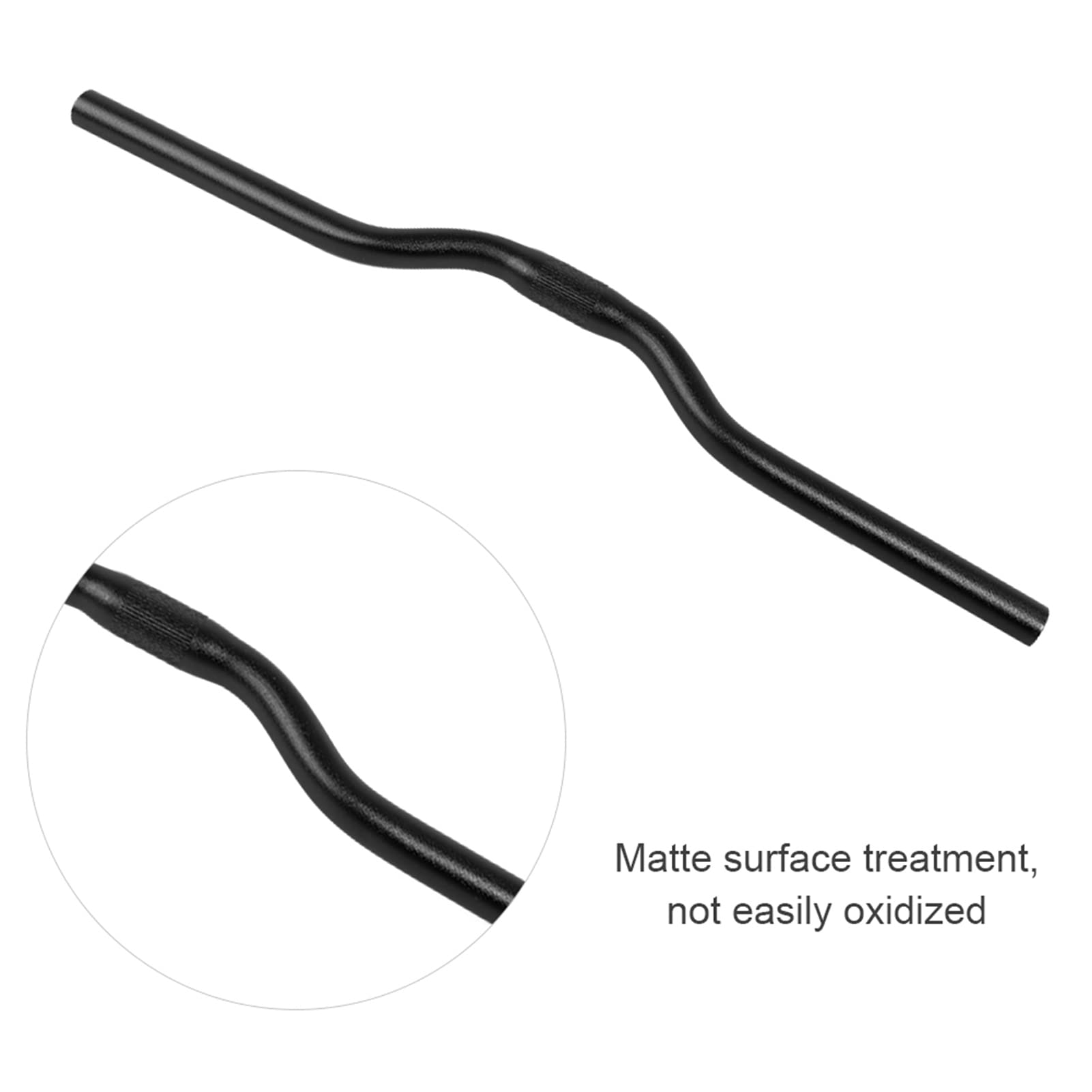 Aluminiowe Ostre Koło, Kierownica Rowerowa Bar Kierownica Rowerowa 25.4, Rower Dziecięcy Road Straight 25.4mm * 520mm (złoty) (Czarny)