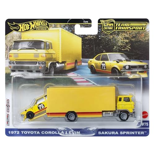 Hot Wheels - Premium Car Culture Team Transport – Toyota Corolla Levin (Sakura Sprinter) 1972 /Jouets