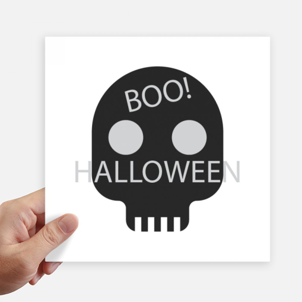 Autocollant crâne Halloween DIYthinker 20cm déco mur et valise 4pcs
