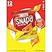 Cheez-It Snap'd Cheese Cracker Chips, Thin Crisps, Lunch Snacks, Double Cheese, 9oz Box (12 Pouches)