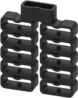 16mm Strap Loop Compatible with Fitbit Luxe/Inspire 3/Inspire 2/Inspire/Inspire HR/Ace 3/Ace 2 Bands Fastener Rings (11 of Pack) Silicone Loop Holder Watch Bands Retainer