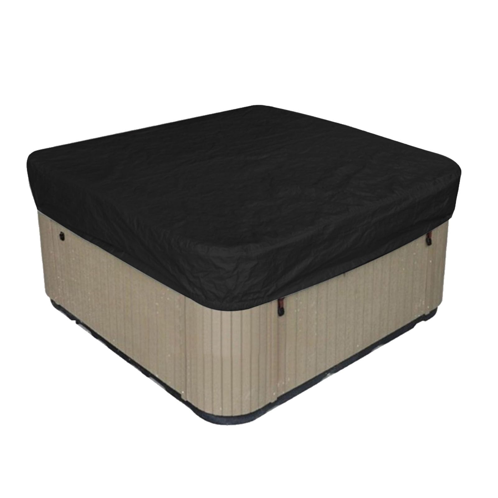 Outdoor Hot Tub Cover Waterproof Winter Summer Dust Proof, Foldable with Tear Resistance, 190T Silver-coated Fabric - Image 4