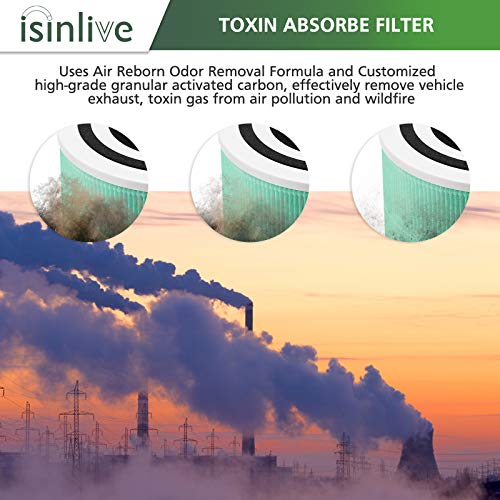 Core 300 Toxin Absorber Replacement Filter for LEVOIT Core300-P Core 300 VortexAir Air Purifier, 3-in-1 HEPA and Activated Carbon, Core 300-RF-TX, 2 Pack, Green