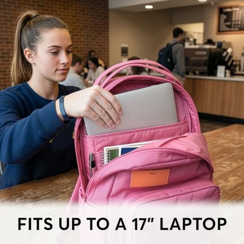 Mochila Xach casual y ligera con funda para laptop 17” miniatura 5