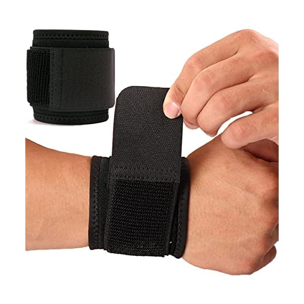 Wrist Brace, 2 PACK Wrist Wraps for Carpal Tunnel for women and men. Wrist Straps for Weightlifting, Working Out and Pain Relief. Flexible, Highly Elastic, Adjustable, Comfortable and Multi-Functional