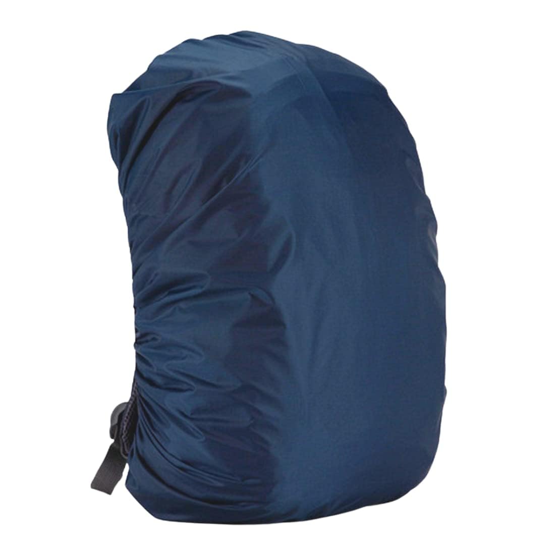 Heavy Nylon Bag Cover Elastic Adjustable Dust & Rain Proof 100% Waterproof with Pouch for Laptop, School, Luggage, Trekking Bags - (30L-40L Blue)