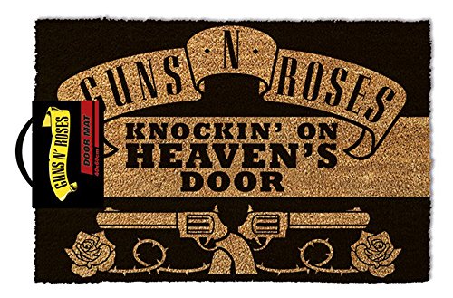Empireposter Guns N Roses Heaven's Door - Felpudo (60 x 40 cm, fibra de coco y PVC)