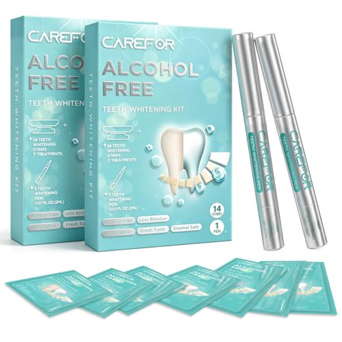 Image of Teeth Whitening Strips Kit Enamel-Safe Effectively 28 White Strips & 2 Pens | Fast-Acting Tooth Whitening In 30 Minutes, Non-Slip Dry & Ultra-Thin, Remove Coffee Stains, 14 Treatments Brighter 8+ Shades