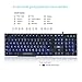 Rii RK100 Teclado Gaming,Teclado de Membrana con sensibilidad mecánica,USB LED Retroiluminado Ideal...