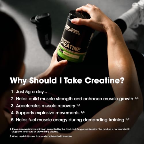 Optimum Nutrition Creatine Monohydrate Powder, Unflavored, 10 Oz - image 8