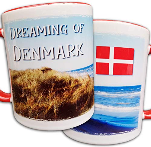Dänemark Tasse, Dänemark Fan Geschenk, dänische Flagge, Dünen,...