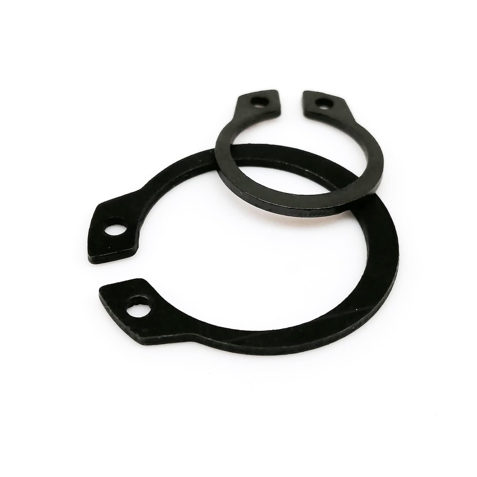 Bearing, 50pcs M3 to M10 304 Stainless Steel Black 65mn 3-40mm Shaft C Type External Circlip Bearing Retaining Clip Snap Ring Wear Resistance