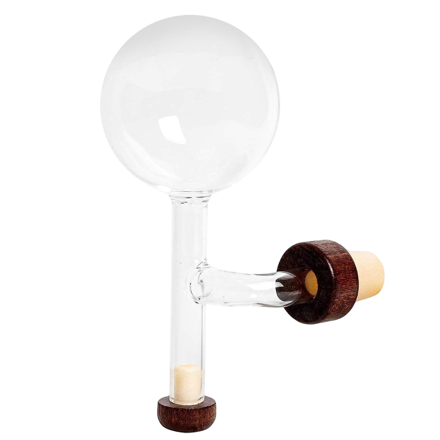Hbbgdiy Clear Wine Aerator Ball Shaped Glass Pourer Spout With Stoppers, Portable Wine Aerator And Whisky Decanter Pourer For Home Bar Carafe Bottle Aeration