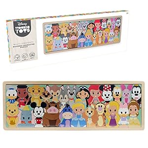 Disney Wooden Toys Character Puzzle, 25-Pieces, Learning and Education, Pretend Play