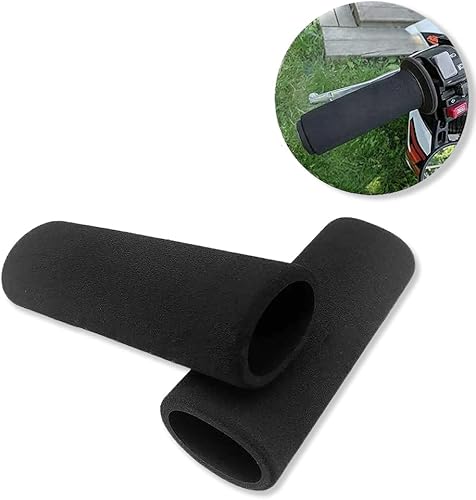 HTTMT ET006 - Cubierta de agarre de manillar de espuma antivibración para motocicleta compatible con Harley BMW