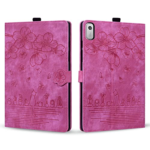 Rosbtib Case for Lenovo Tab M9 HD 9 Inch (TB-310FU) PU Leather Flip Case Stand TPU Cover Protective Case with Card Slot for Lenovo Tab M9 2023