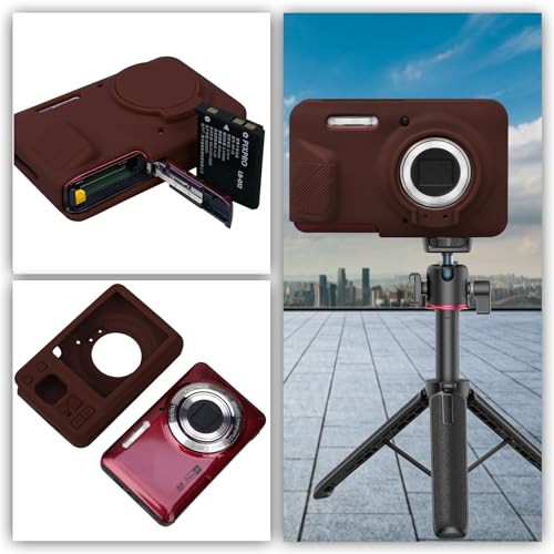 Funda de silicona para cámara Kodak PIXPRO FZ55 marrón miniatura 5