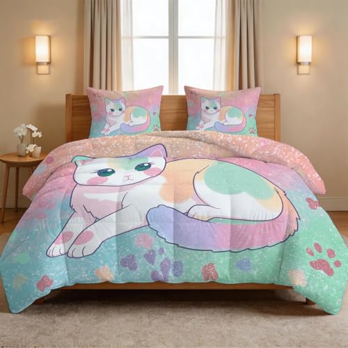Edredón transpirable de 135x200 lavable con dos fundas de almohada 5
