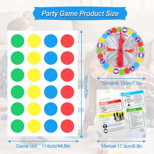 Wellcun Classic Floor Game, Mat Party Games For Kids Adults, Family Party Game, Outdoor And Indoor Team Games, Giant Mat Party Floor Games, Balance Mat Games For Children And Adults, Boys Girls Gift #TOP1