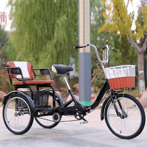 Triciclo Plegable de 3 Ruedas Negro miniatura 1