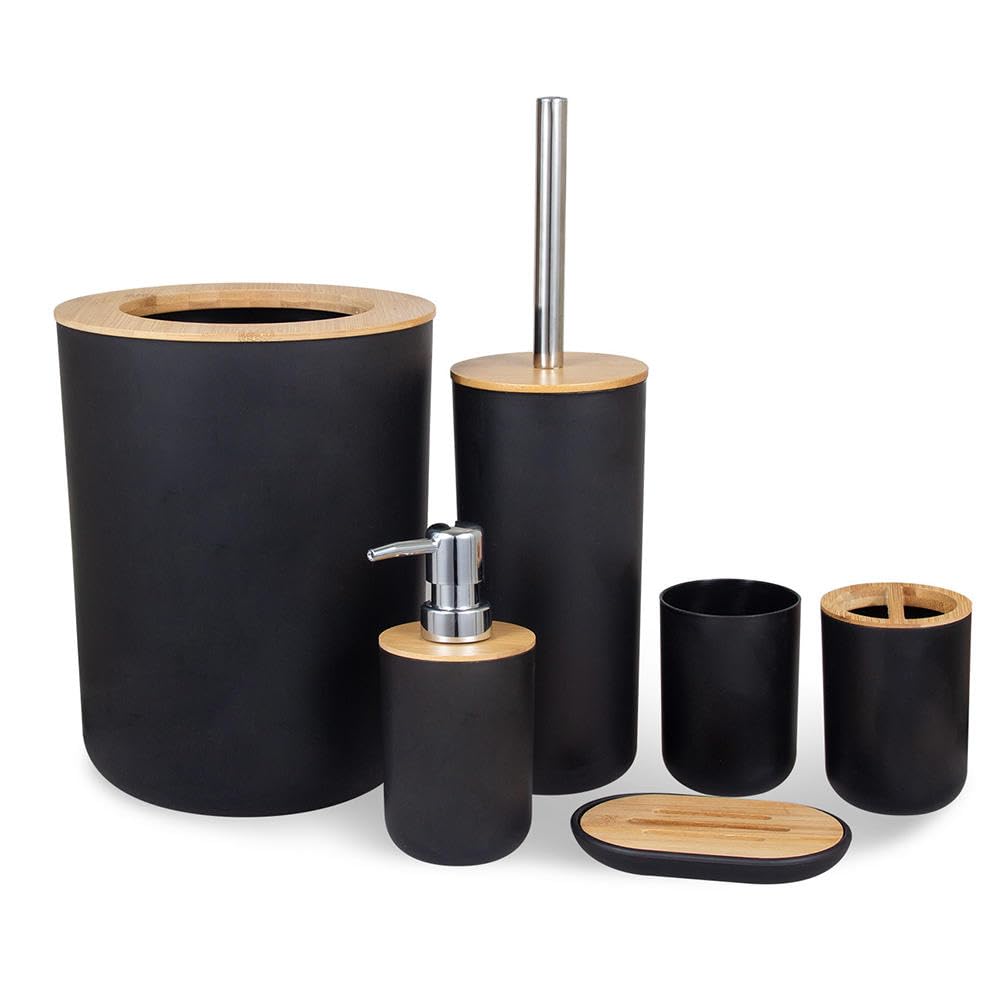 Accessoires de salle de bain en bambou VINGAA pour créer une ambiance spa naturelle chez vous