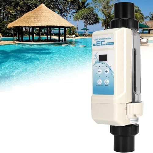 Clorador Salino De Electrólisis, Sistema De Cloración Salina Para Piscinas, Clorador Salino De Limpieza Automática Para Piscinas, Tiempo Ajustable, 8g/h 12g/h 16g/h 20g/h, Para Piscina, Spa Piscina