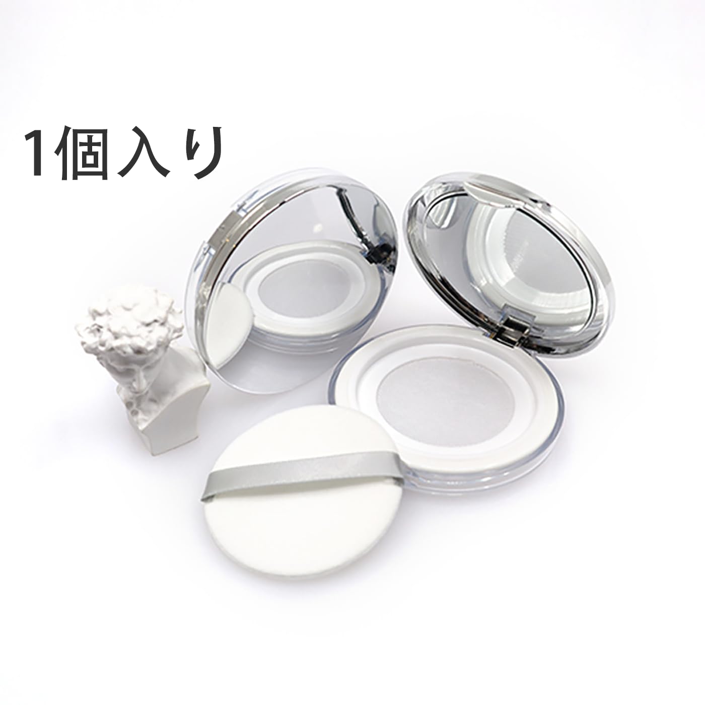 銀製　シルバー　コンパクトパウダーケース Amazon.co.jp: LeTradeJP シルバー5g超薄い鏡付き パウダー