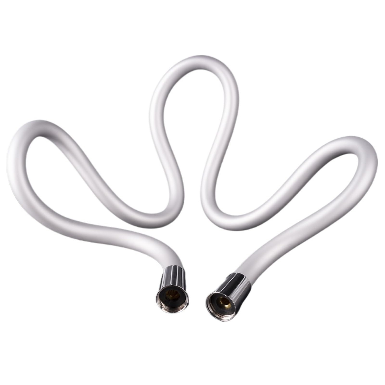Lyxygmv Silver Shower Hose Super Flexible Bidet For Toilet Handheld Sprayer Ultra Soft Anti-Kick 47" Inch 1.2M For Bathroom Showers(Silver)