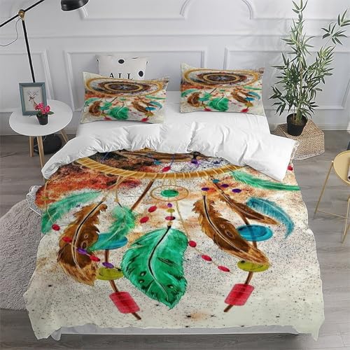 Housse de couette gothique zippée en microfibre premium avec taies d'oreiller 260x220 - 6