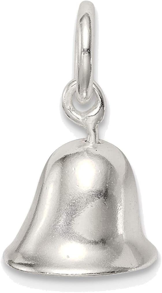 Bonyak Jewelry Sterling Silver Moveable Bell Charm Glittering