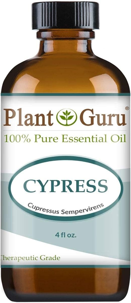 Plant Guru Cypress Essential Oil 4 oz 100% Pure Undiluted Therapeutic Grade