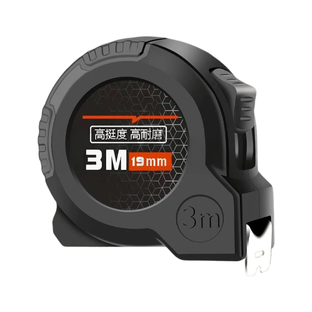 Aundhegrtt As Shown 19Mm Tape Measure Anti-Drop Stainless Steel Tape Measure Home Site Construction Meter Measure Puller Rule